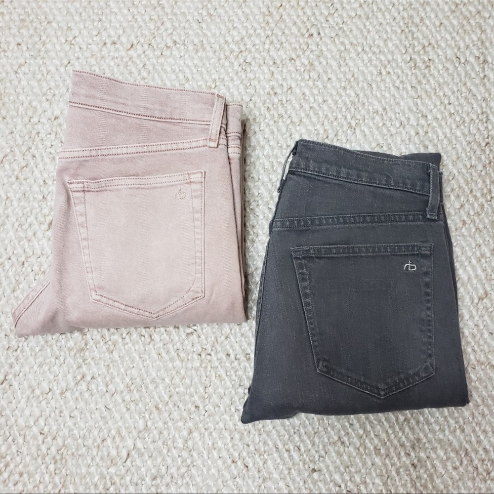 RAG & BONE Fit 2 Jeans LOT OF 2 PAIRS Size 28